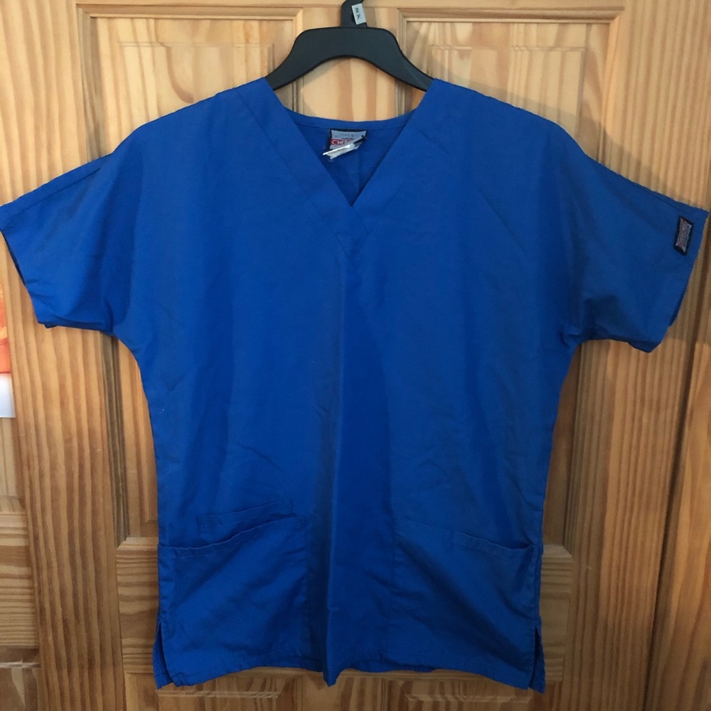 Royal Blue Scrub Top